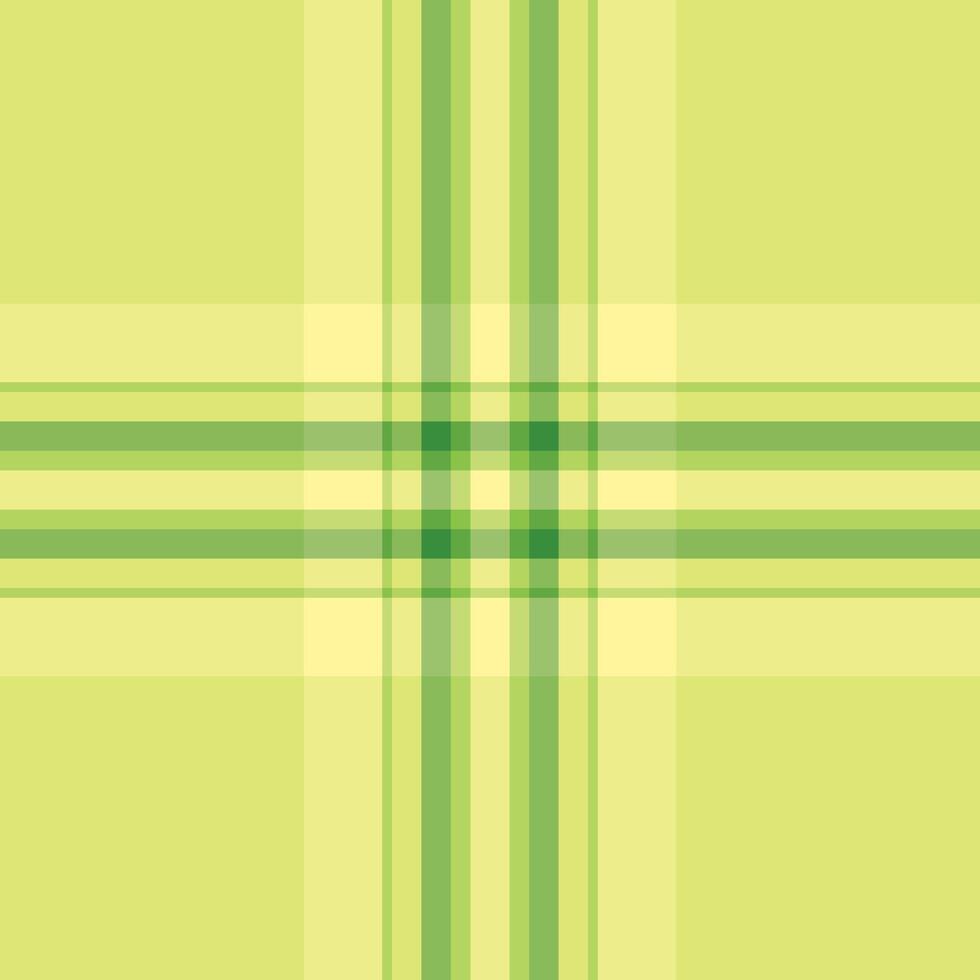 Handsome fabric textile seamless, variation tartan plaid background. Manufacture pattern check texture in lime and green colors. vector