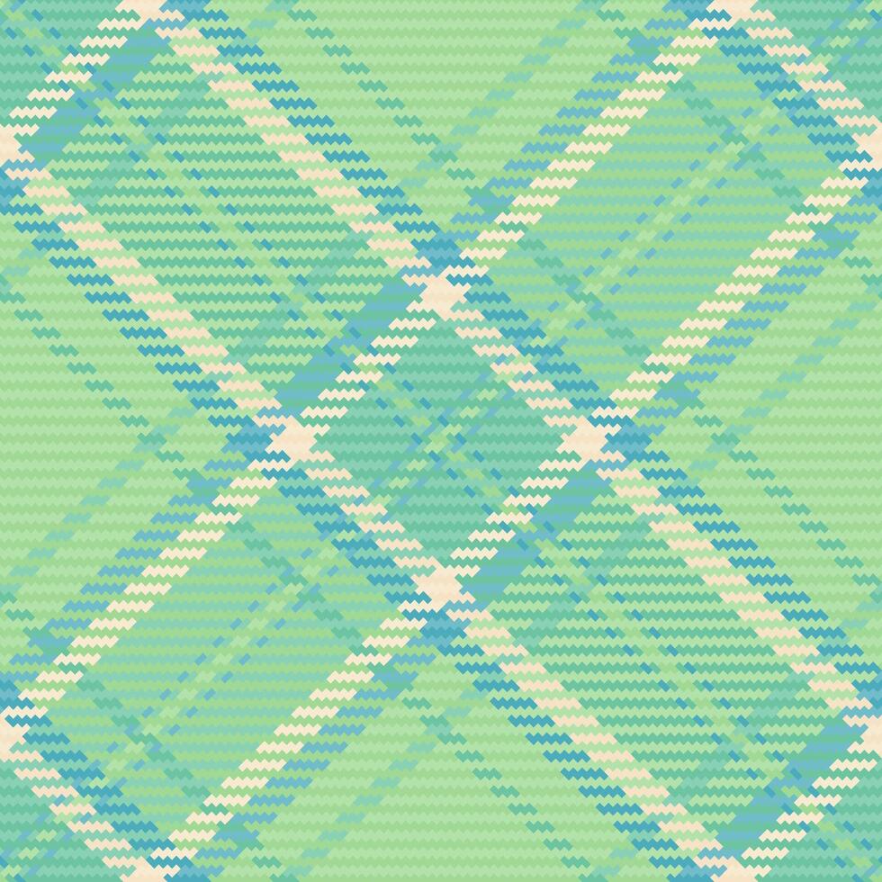 Seasonal textile texture background, napkin pattern plaid fabric. Guy check seamless tartan in light and mint colors. vector