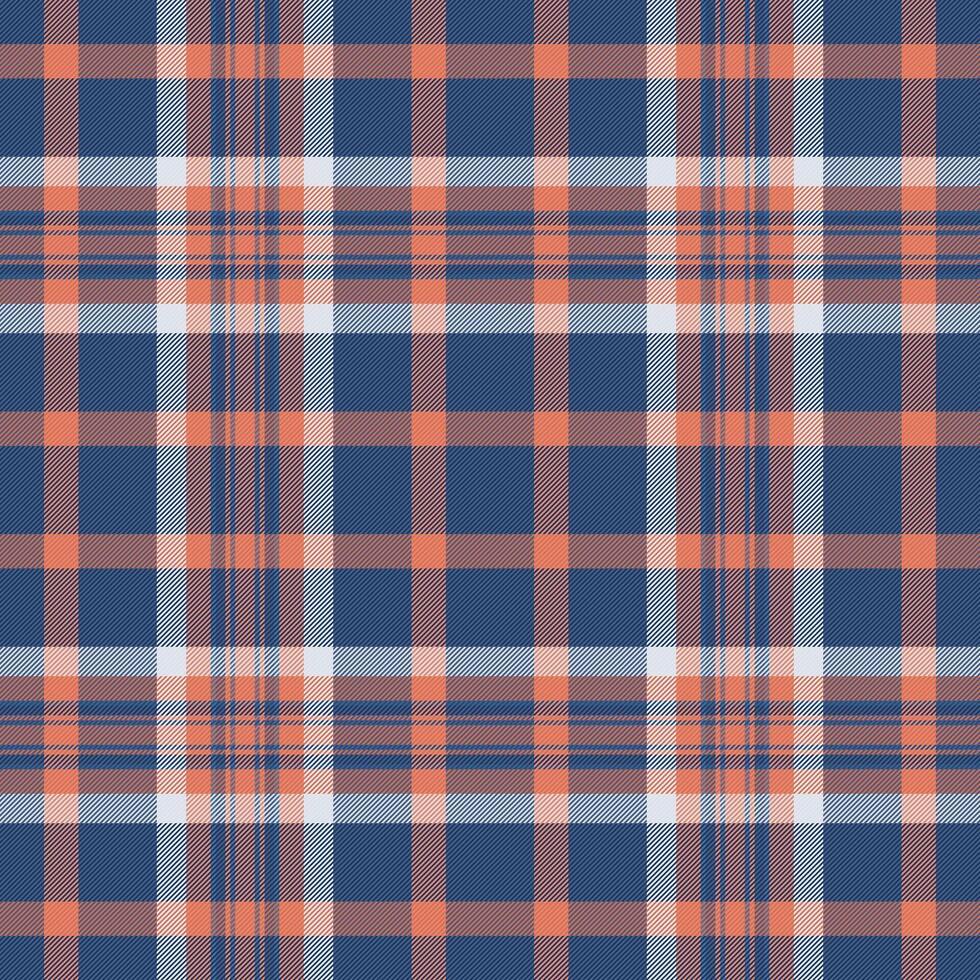 Horizon texture check pattern, easter tartan textile seamless. Retail fabric background plaid in blue and red colors. vector