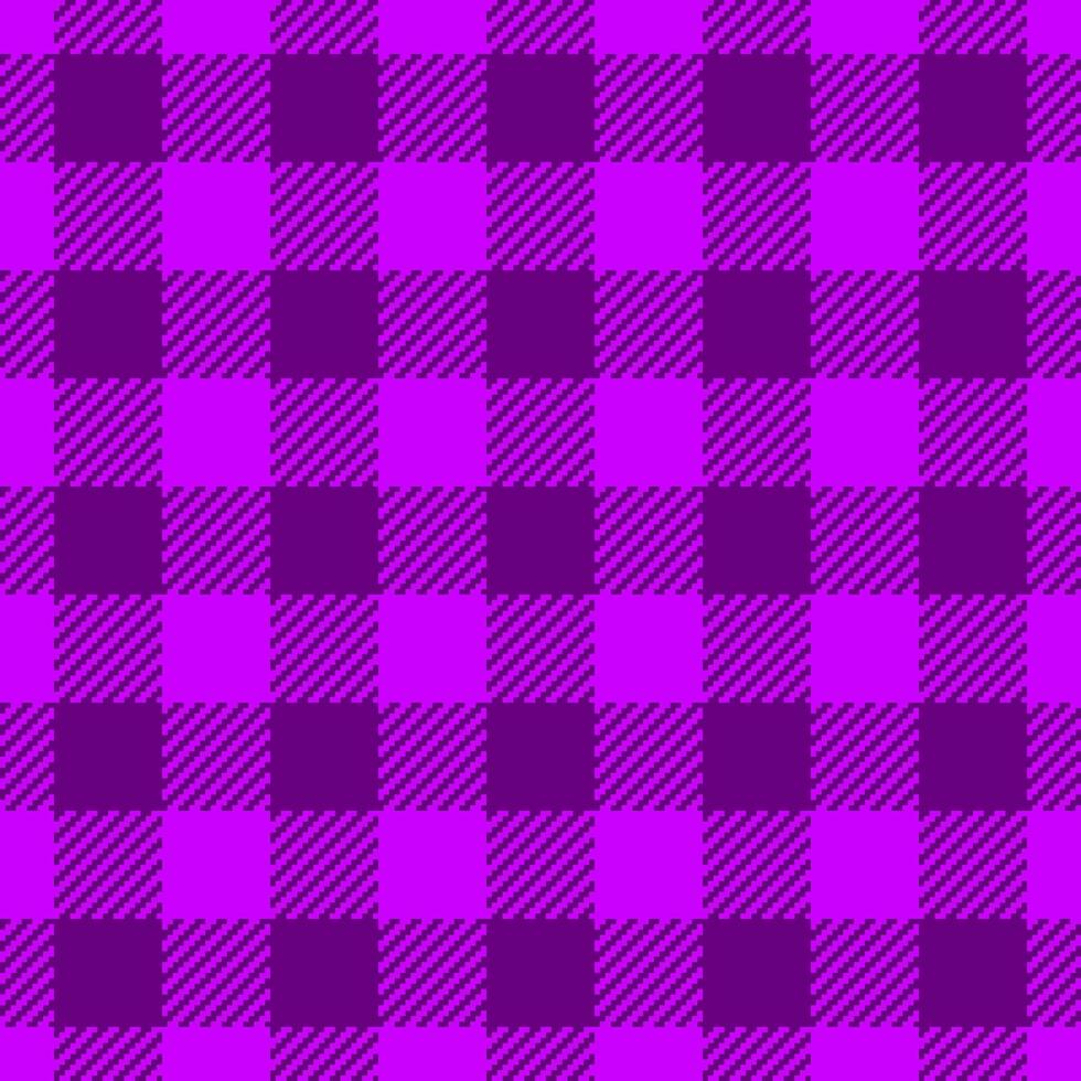 Skill textile seamless plaid, windowpane pattern tartan. October fabric check background texture in bright and purple colors. vector