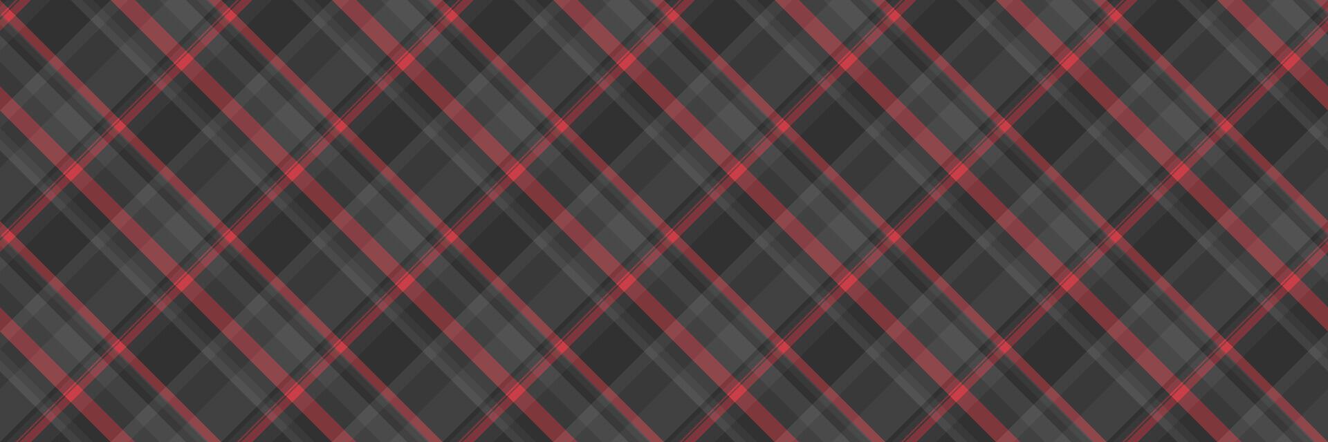 Window background pattern plaid, cowboy check fabric texture. Dining room textile seamless tartan in grey and red colors. vector