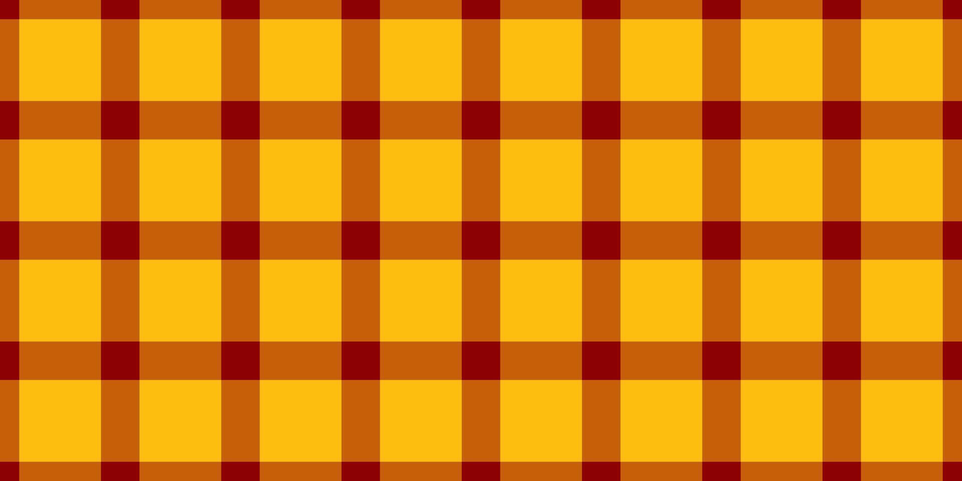 Furniture check fabric, pixel plaid seamless background. Dye pattern textile tartan texture in orange and bright colors. vector