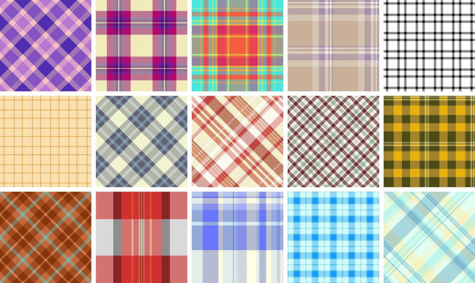 Rustic plaid patterns in earthy tones, perfect for fabric, textile design, and classic linen material, bringing a touch of timeless elegance. vector