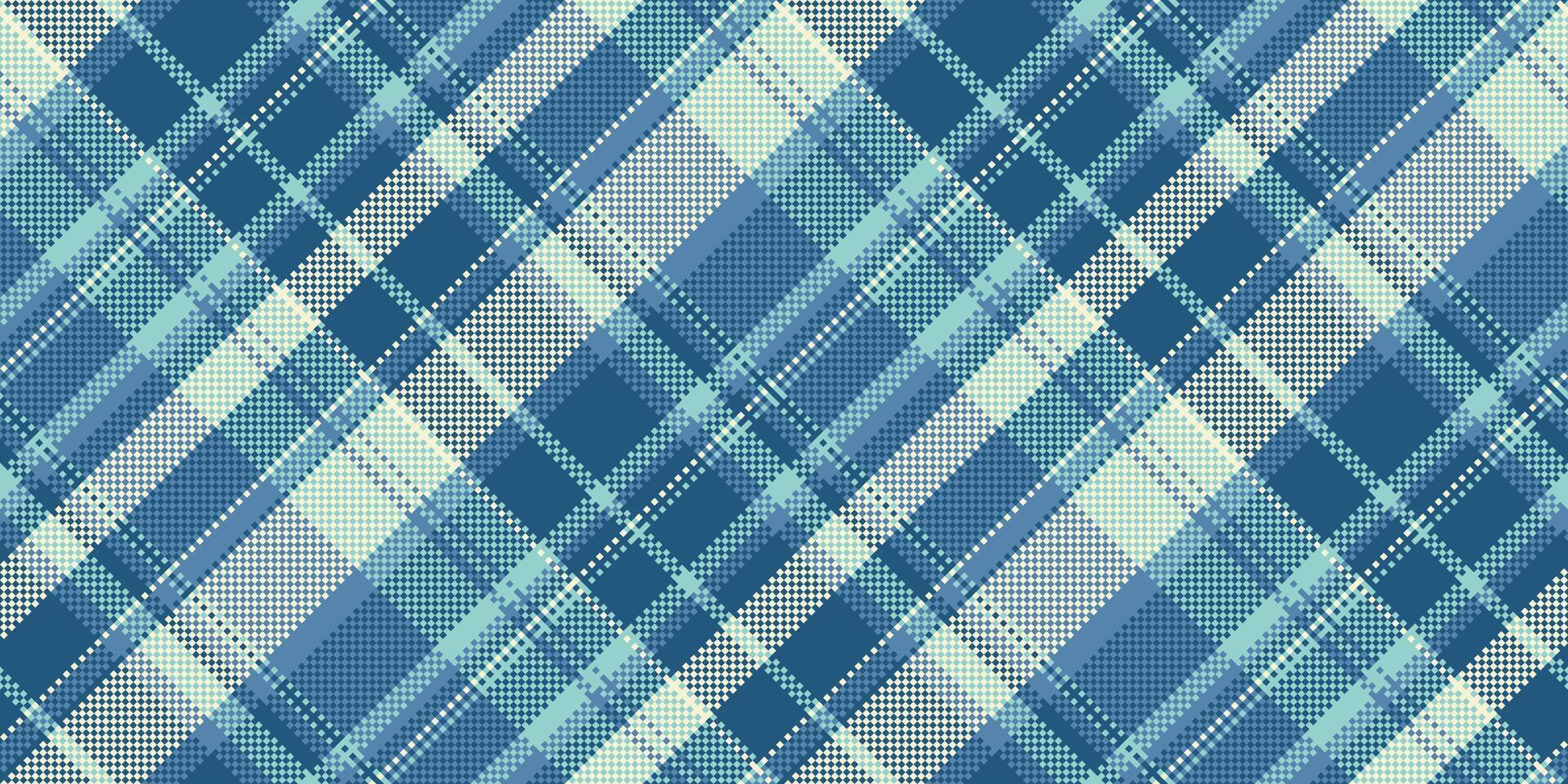 Romance fabric check tartan, king textile pattern texture. Genuine background seamless plaid in cyan and light colors. vector