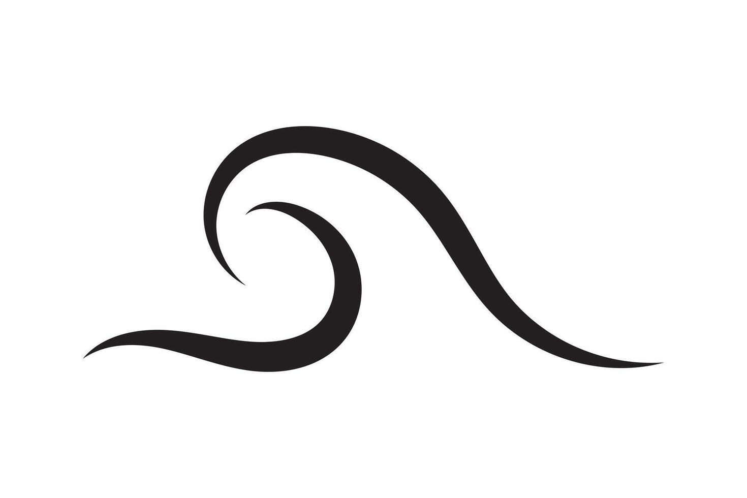 Sea icon wave illustration design. Ocean logo graphic element. Aqua symbol. vector