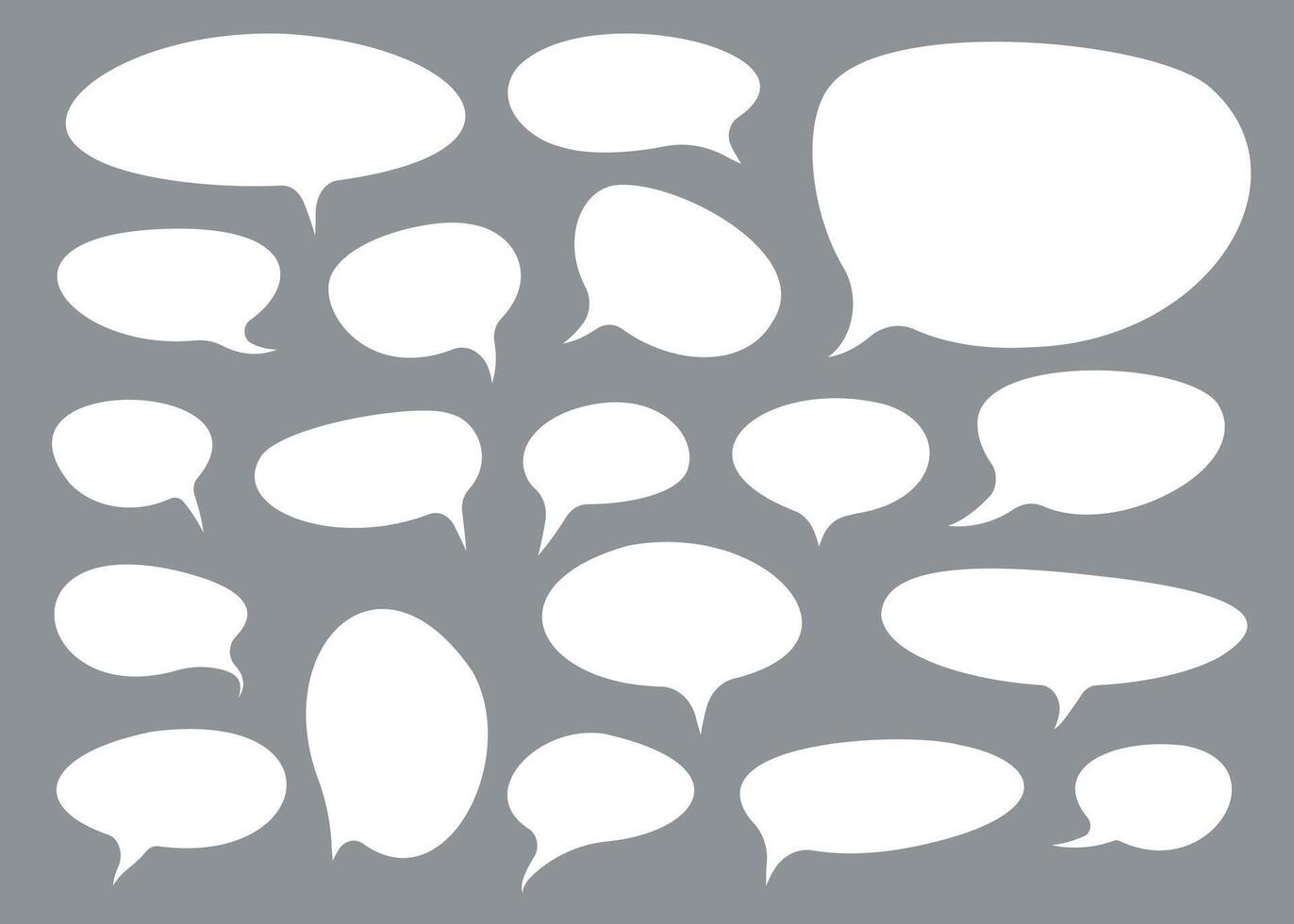 Set of talk bubbles comix style. Design element. illustration. vector