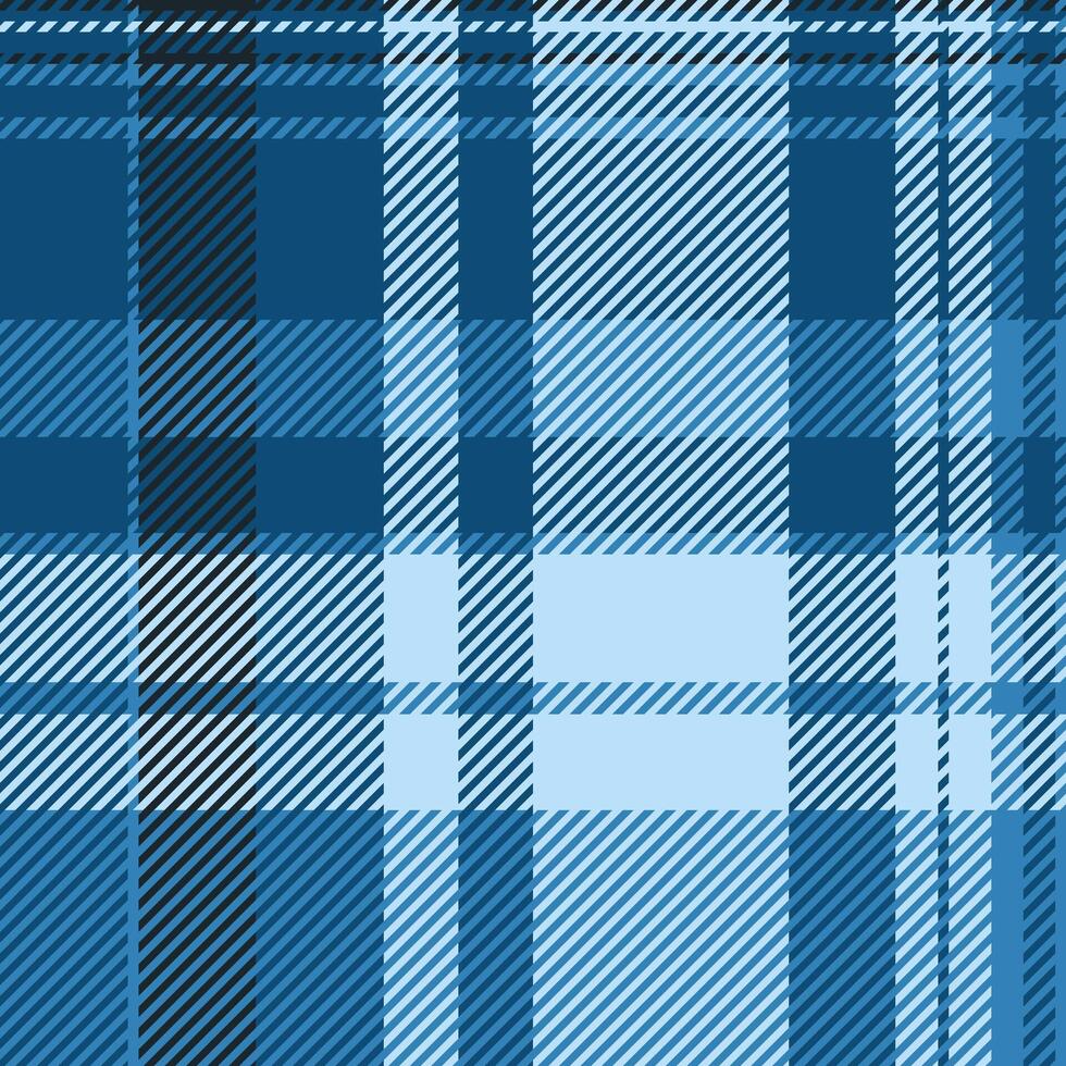Scottish plaid tartan, geometry fabric texture textile. Cool background check pattern seamless in cyan and light colors. vector