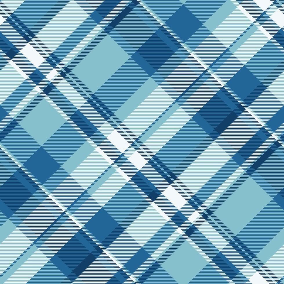 Front tartan texture check, pano fabric plaid. Business seamless background pattern textile in cyan and alice blue colors. vector