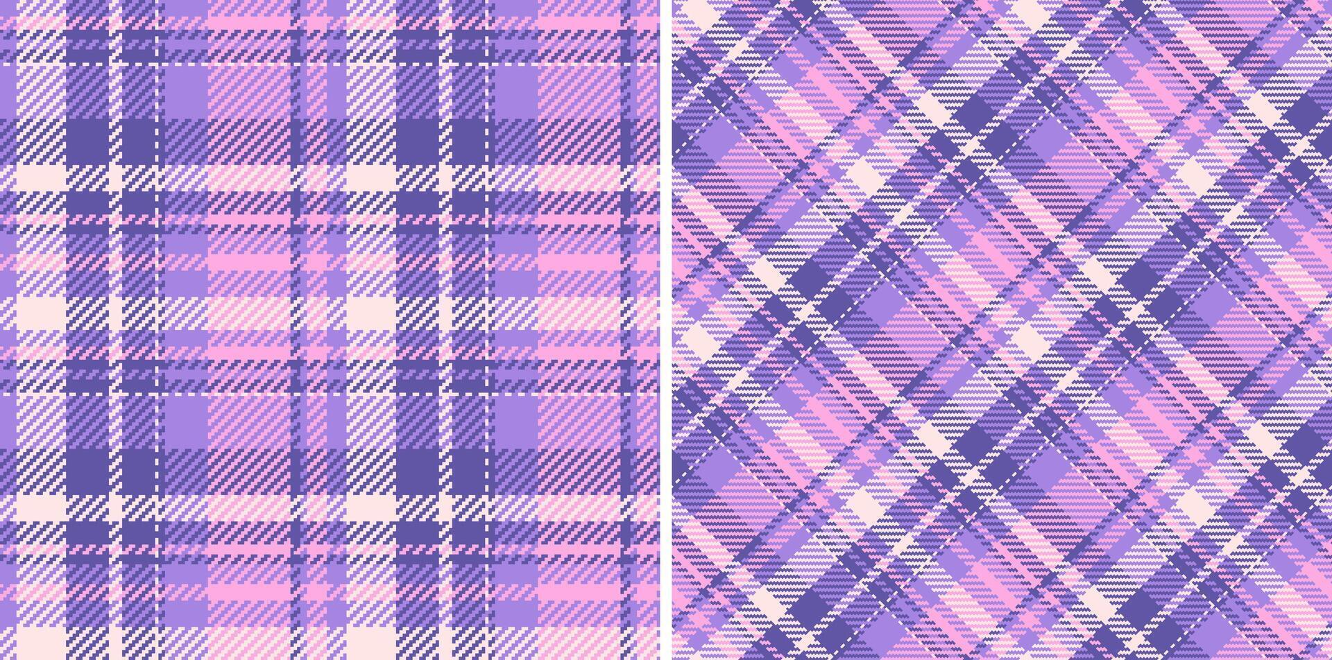 Tartan plaid fabric of background pattern textile with a seamless texture check. Set in pastel colors for thanksgiving fashion cozy celebration. vector