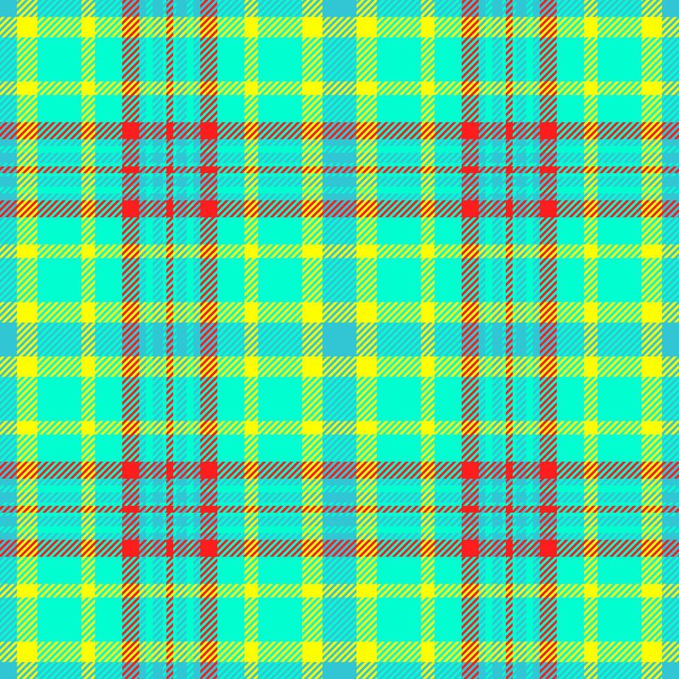 Collage textile pattern background, pretty texture fabric seamless. Premium plaid tartan check in bright and cyan colors. vector