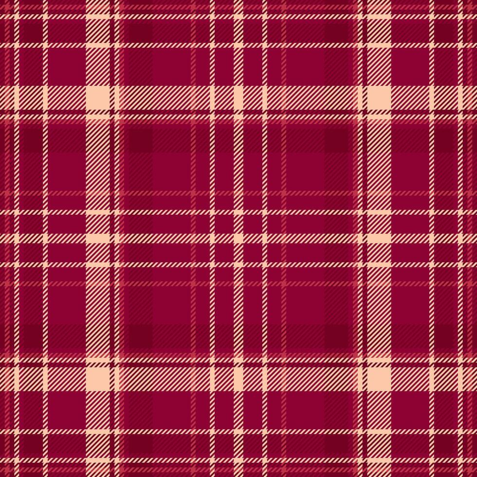 Straight pattern texture background, club textile tartan . Line plaid check fabric seamless in red and pink colors. vector