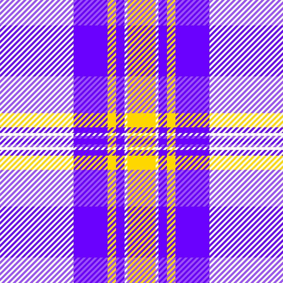 Textured pattern texture check, fall tartan textile . Gift card background plaid fabric seamless in snow and bright colors. vector