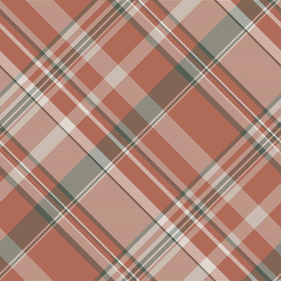 Cute pattern check tartan, artwork plaid background. Autumn texture fabric textile seamless in pastel and red colors. vector