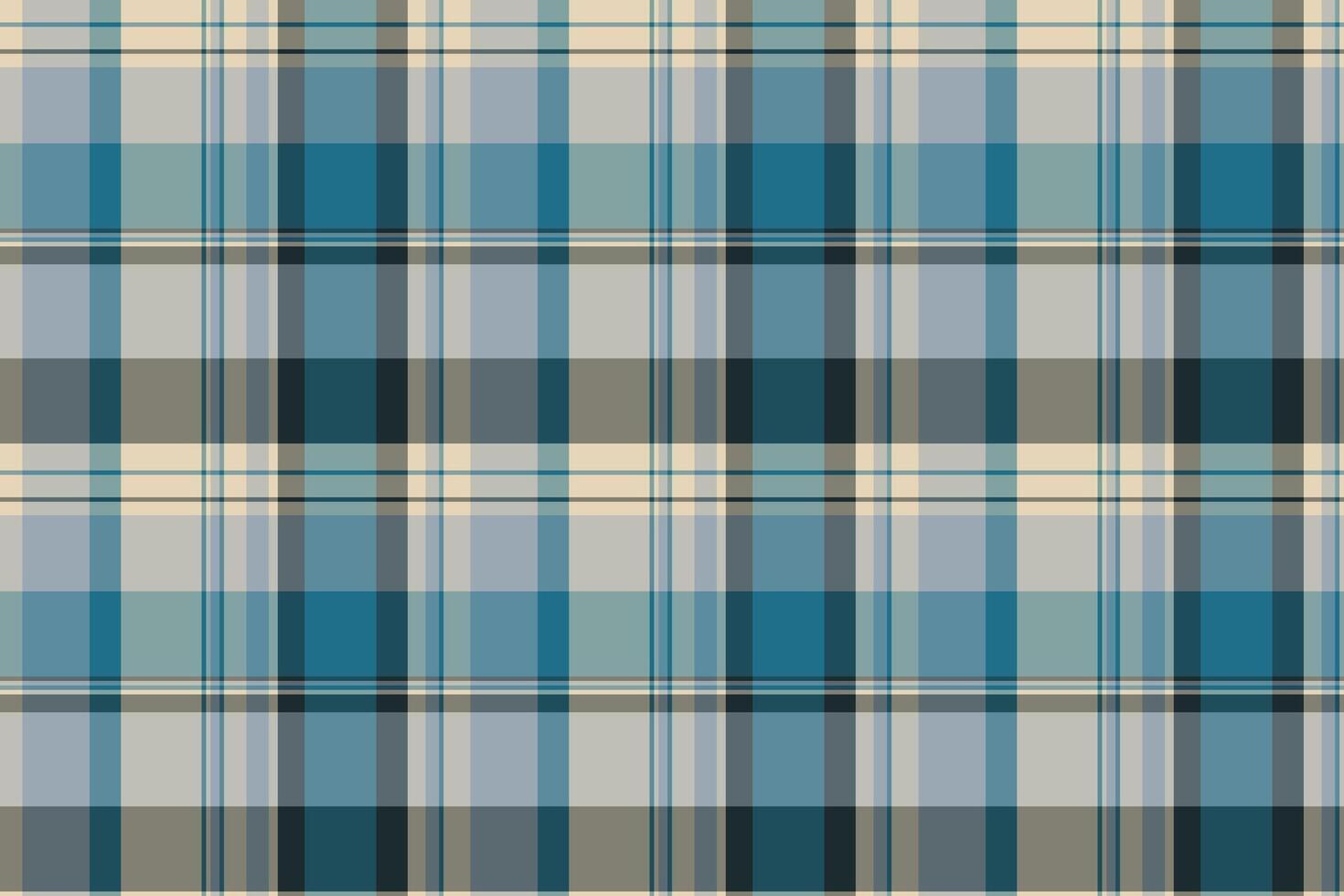 Multicolor tartan pattern texture, brazil check plaid fabric. Checking textile seamless background in pastel and cyan colors. vector