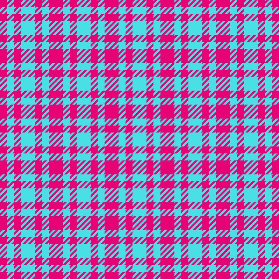Newborn seamless background textile, spanish plaid tartan check. Purity texture fabric pattern in pink and cyan colors. vector