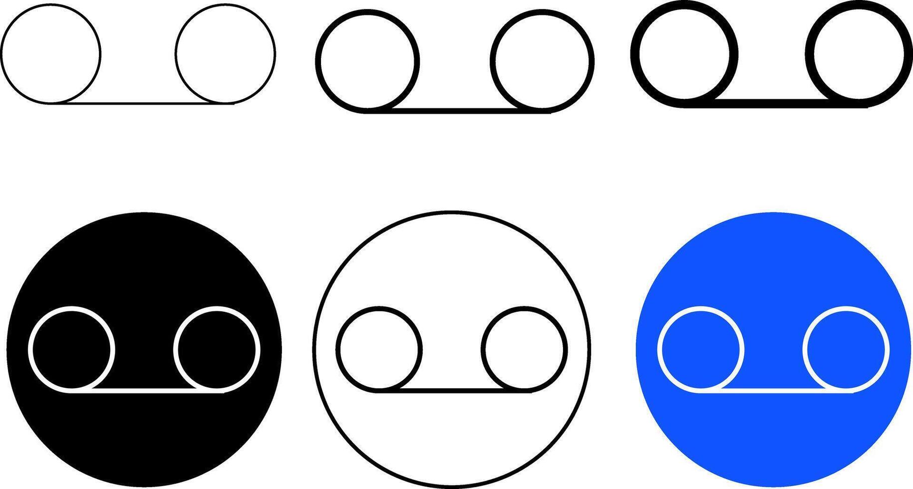 Voicemail icon set. Media sign vector