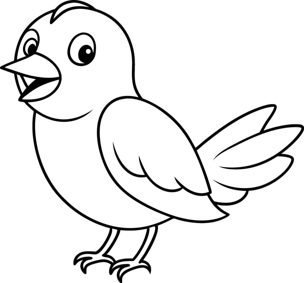 happy bird white illustration vector