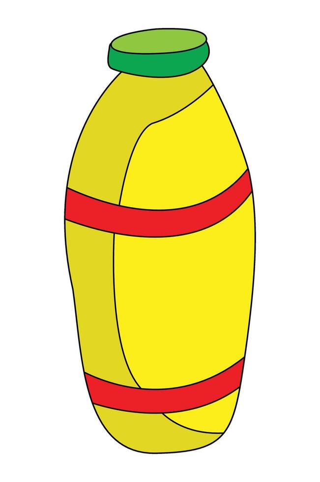 Cute bottle cartoon vecto vector