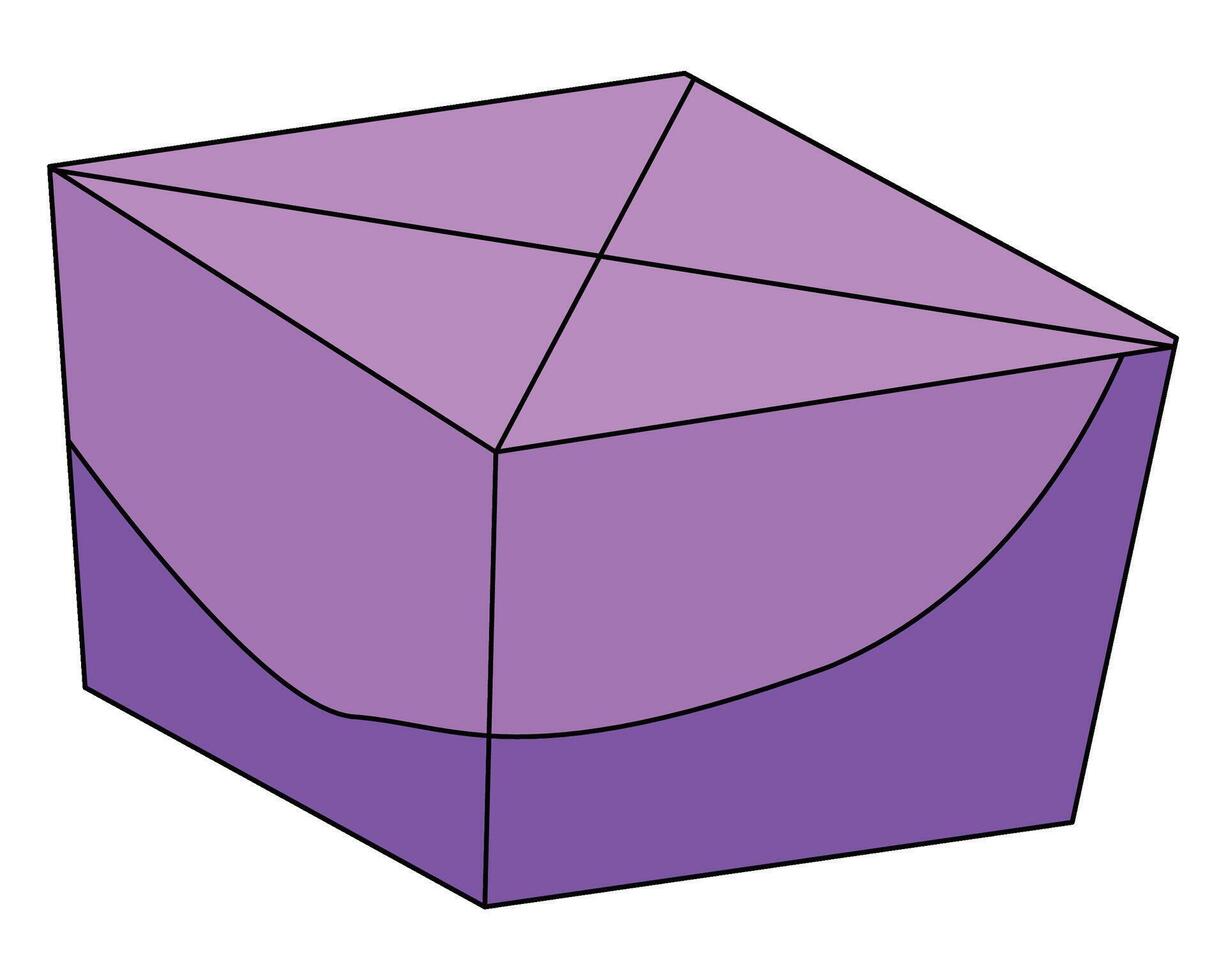 Cubes wolfram isolated on a white background vector