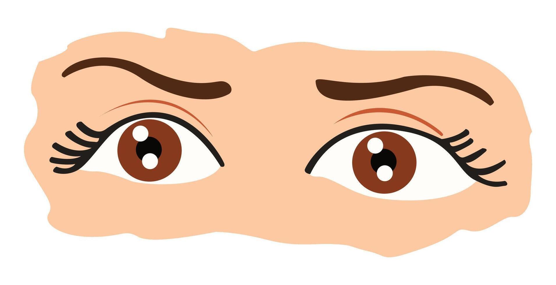 Cute eye cartoon vecto vector