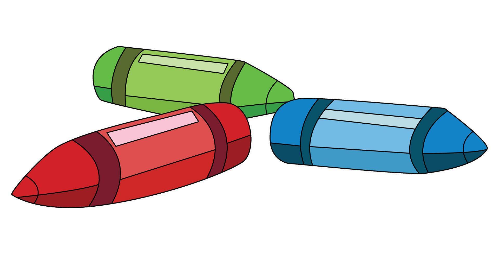 Crayon isolated on a white background vector