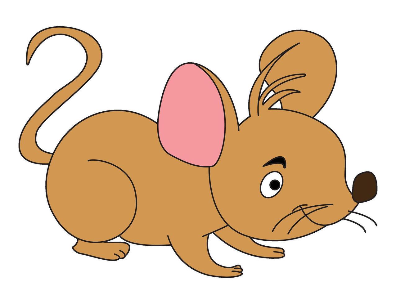 A rat searching his food vector