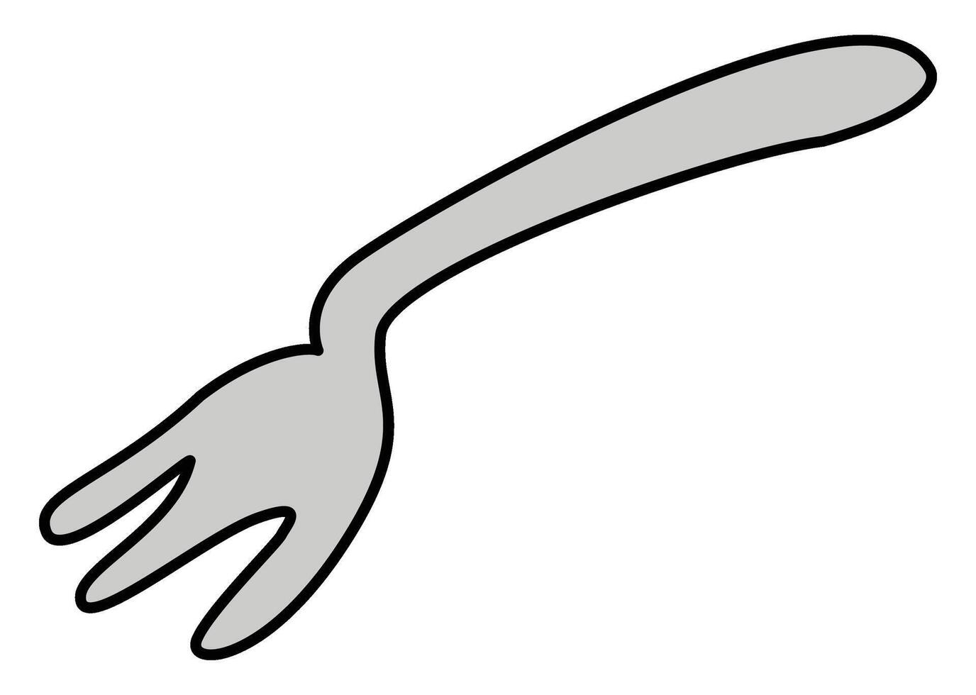Cute fork cartoon vecto vector