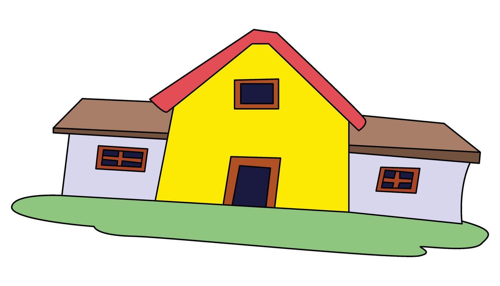 A house isolated on a white background vector