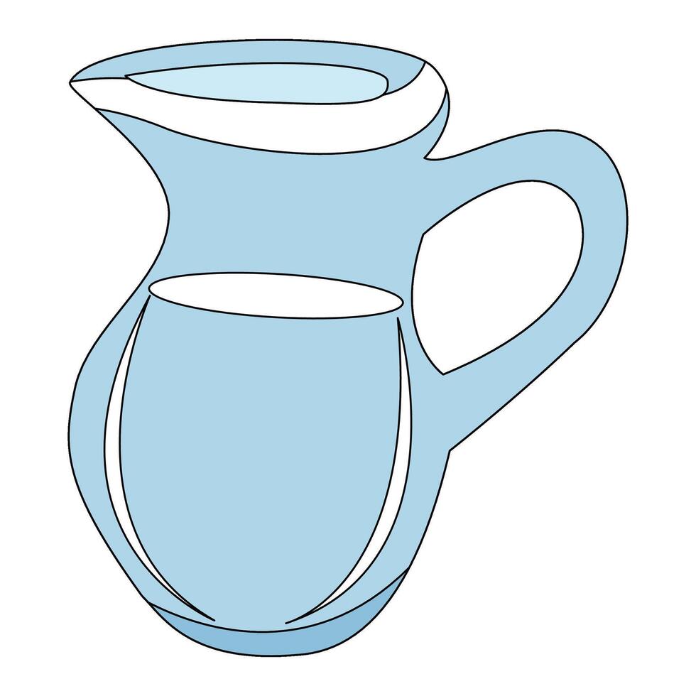 Jug isolated on a white background vector