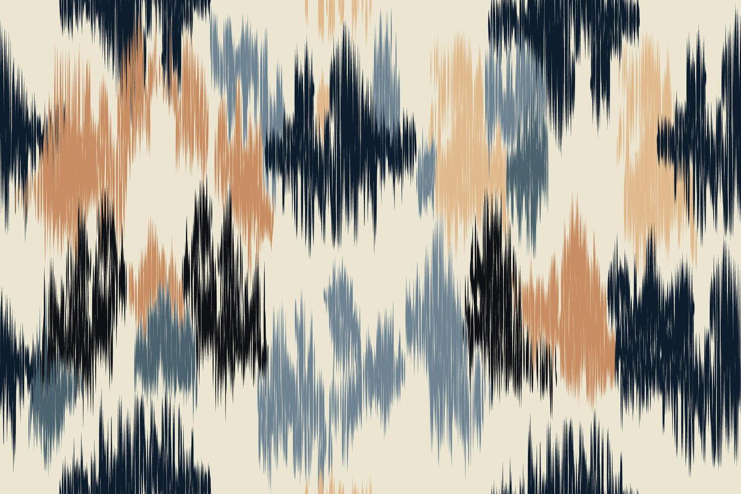 Seamless ikat patterns that combine tribal, indigenous and Aztec geometric embroidery. Perfect for graphic art, rug design, wallpaper, gift wrapping and clothing. vector