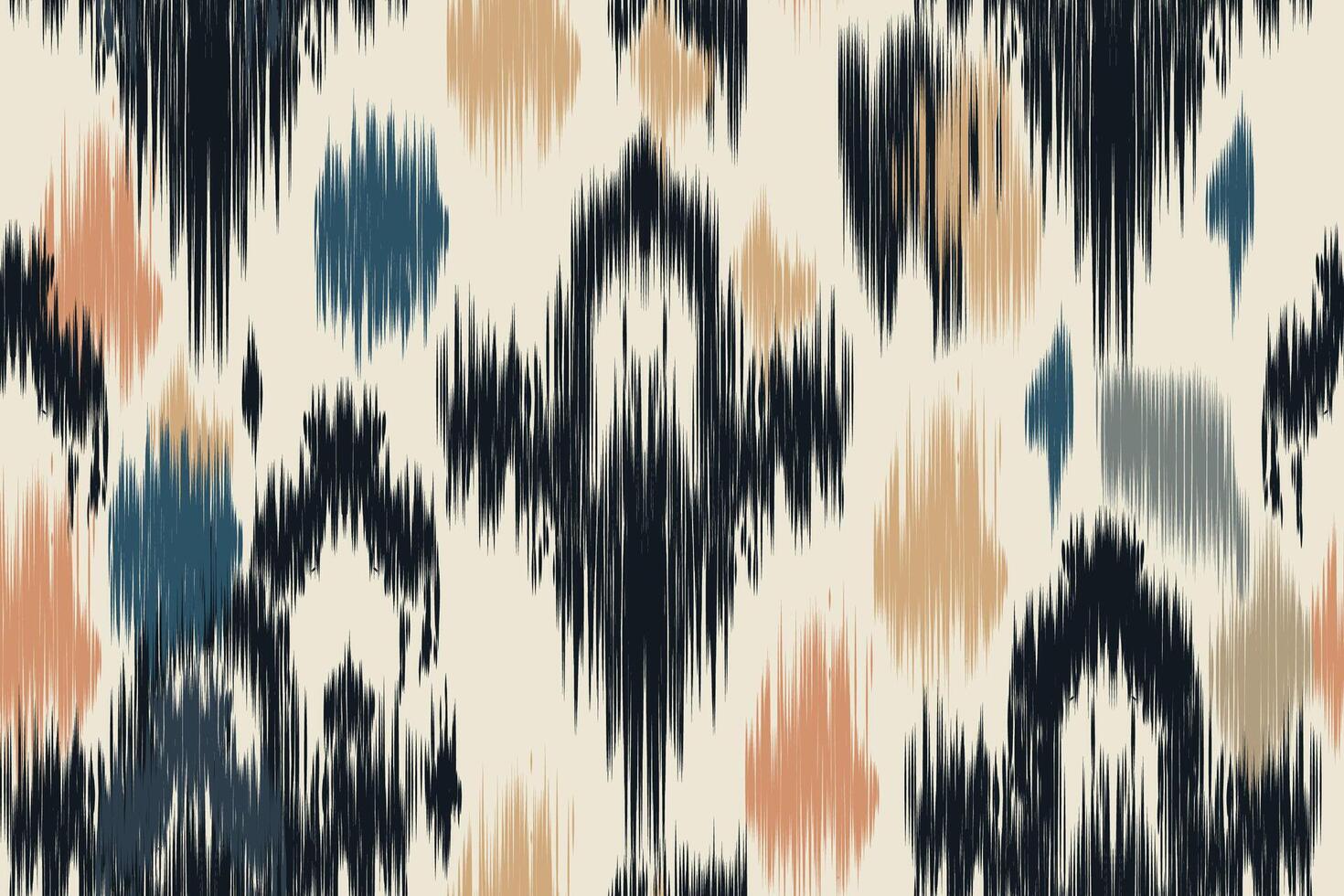 Seamless ethnic Ikat pattern in tribal, folk embroidery, and Mexican style Aztec geometry for Graphic Arts, Carpet Design, Wallpaper, Wrapping, and Clothing. vector
