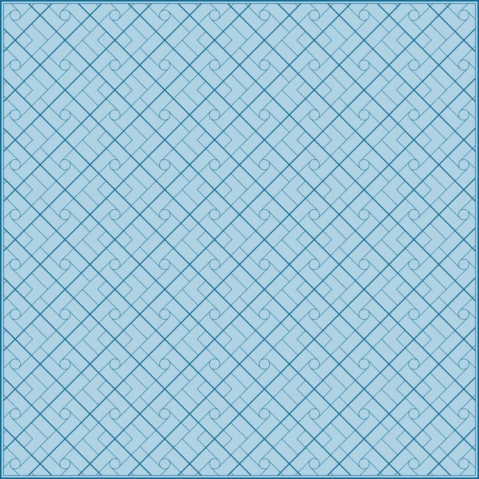 simple rhombus shape pattern with monochrome blue style color vector