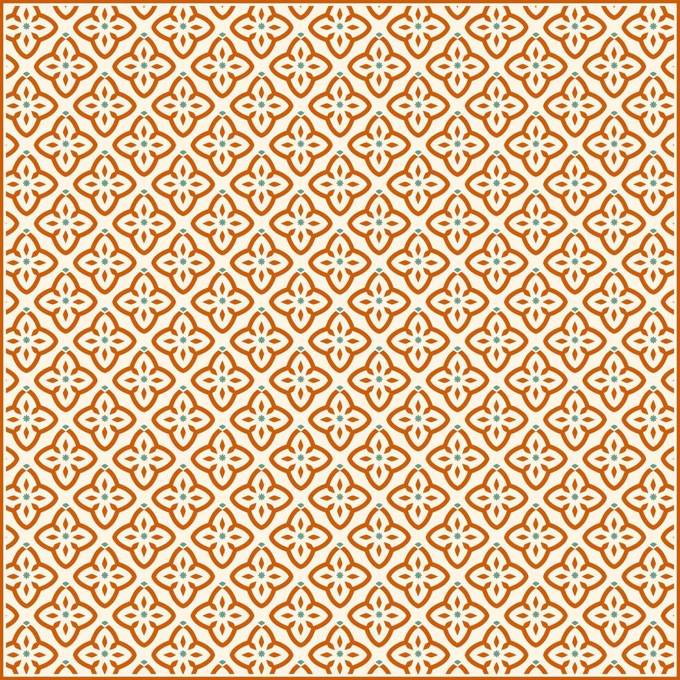 beautiful batik pattern of classic floral design ornaments vector
