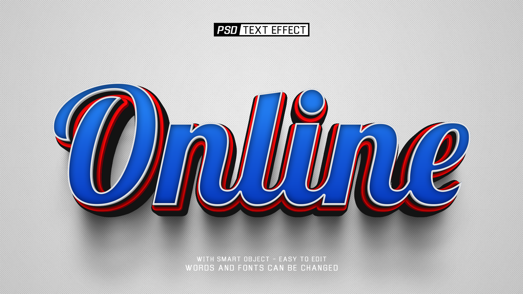 online 3d text effect psd
