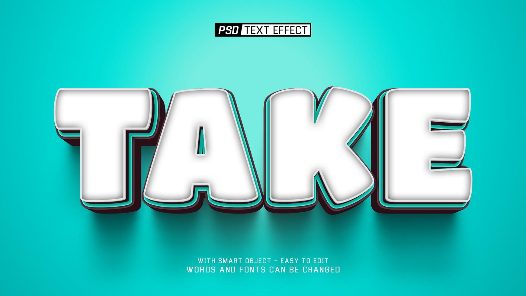 take 3d text effect psd