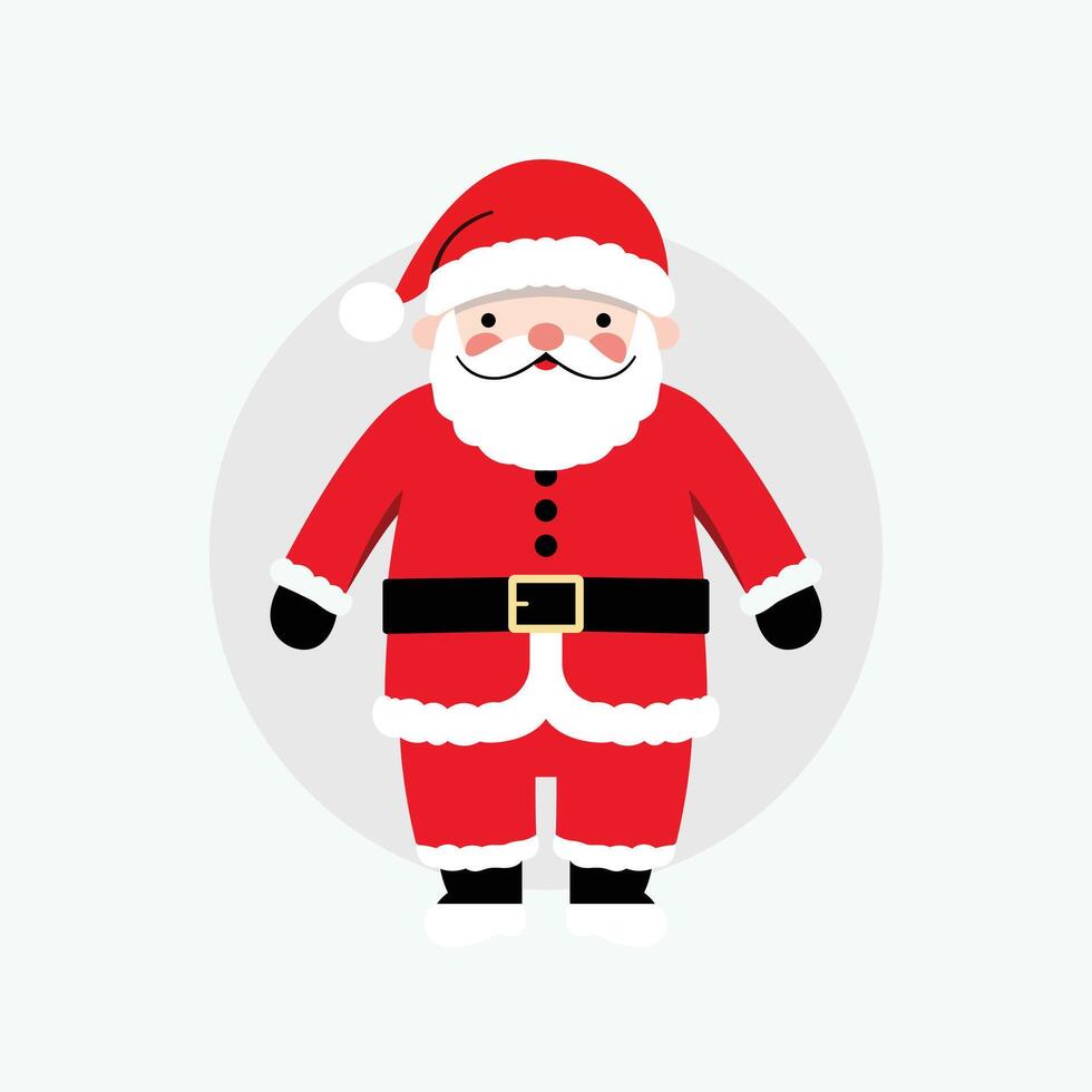 Santa Claus illustration. Santa Claus character illustration. Santa Claus icon. vector