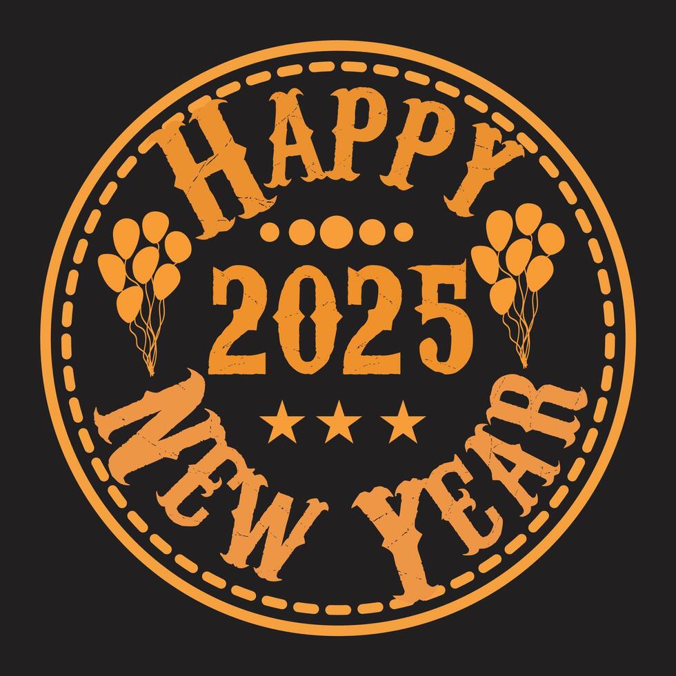 New year Lebel Design vector