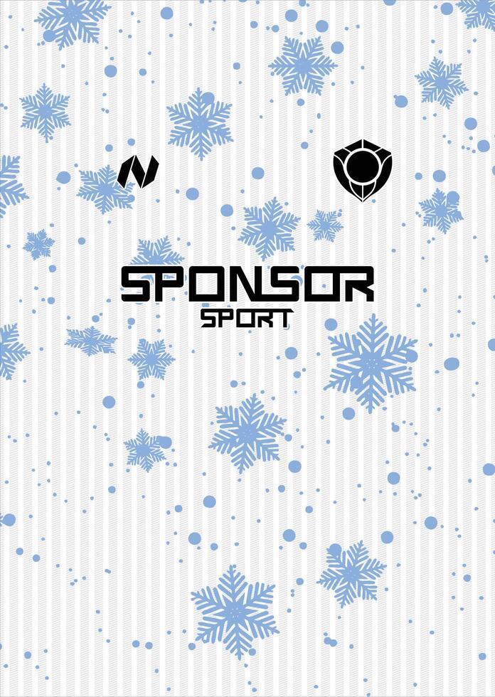 Background jersey snow vector