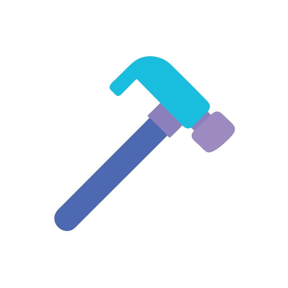 a hammer icon on a white background vector