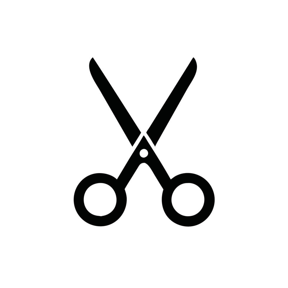 scissors icon illustration on white background vector
