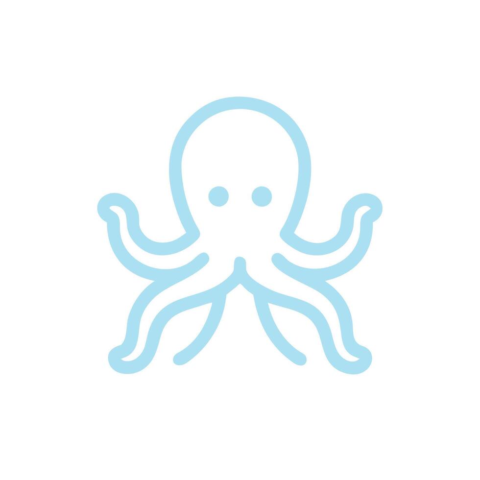 octopus icon illustration vector