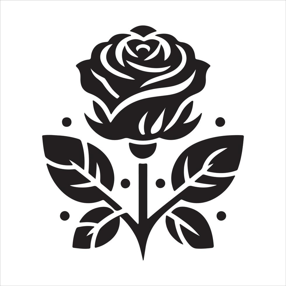 High-quality graphic logo of roses that is perfect for t-shirt graphics vector