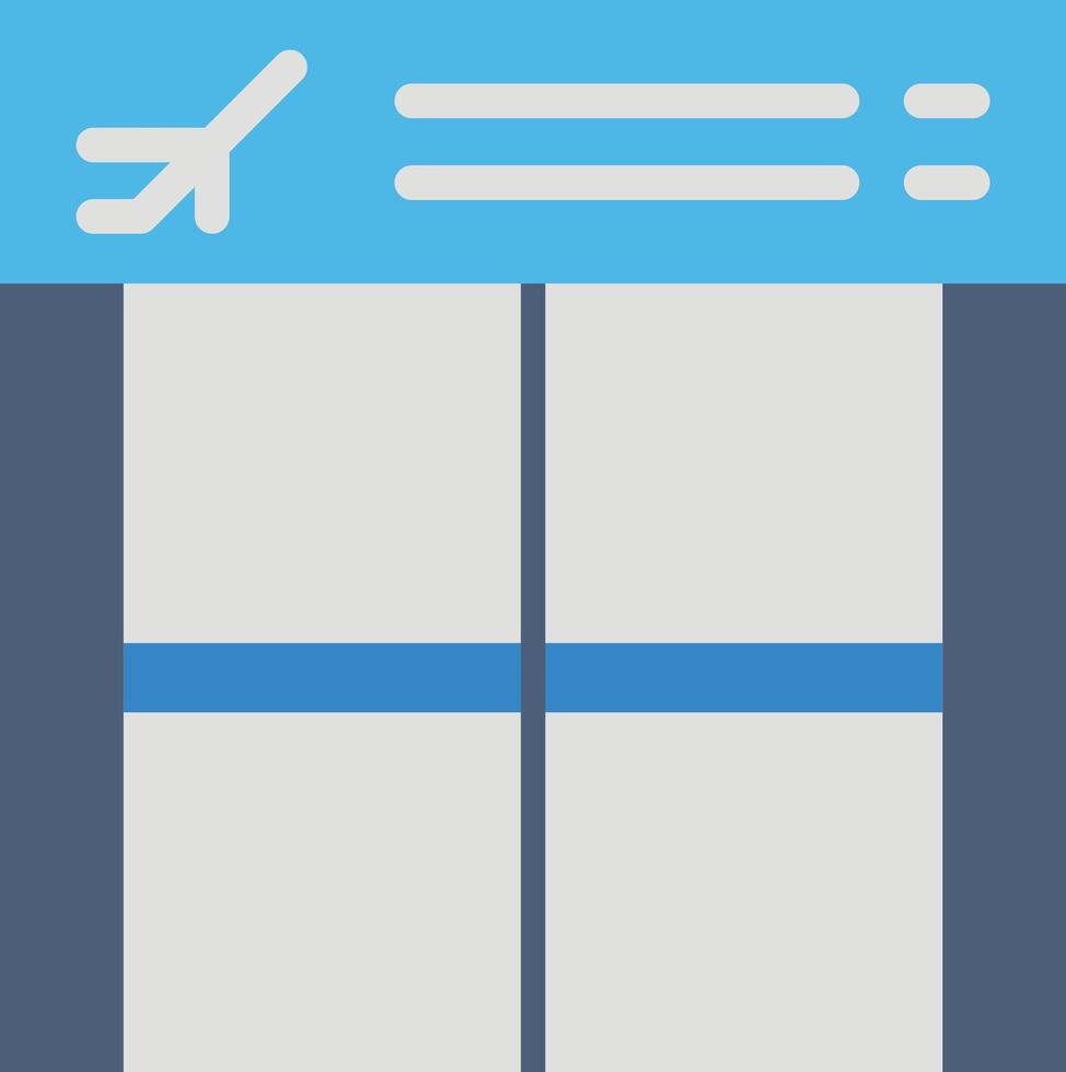 Boarding Gate icon image. Suitable for mobile apps, web apps and print media. vector