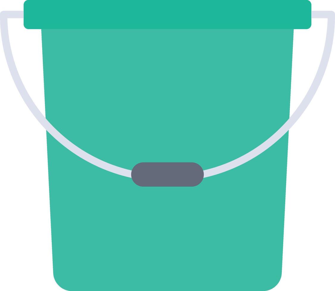 Bucket icon image. Suitable for mobile apps, web apps and print media. vector