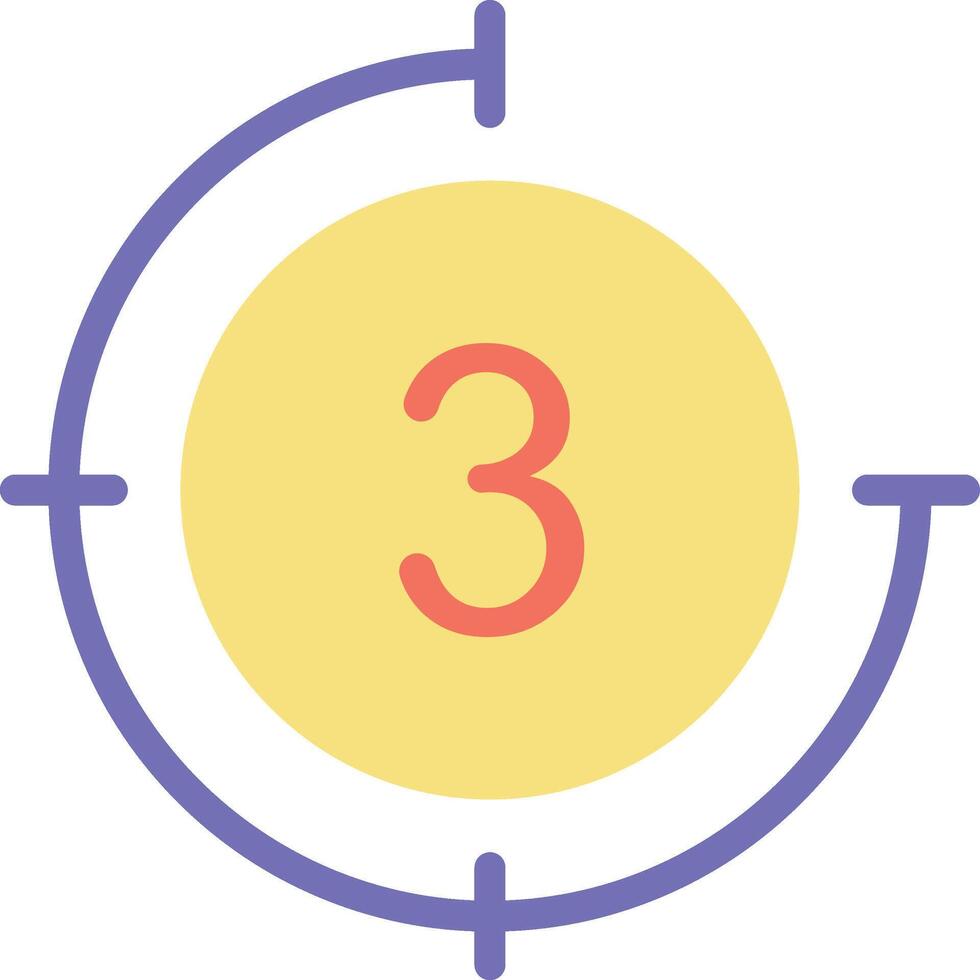 Countdown icon image. Suitable for mobile apps, web apps and print media. vector