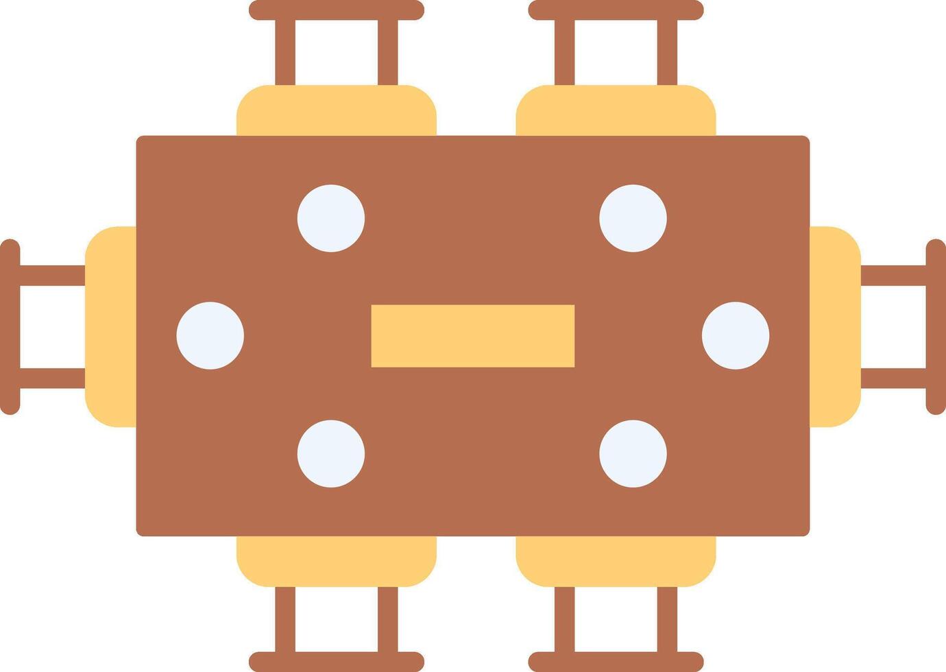 Dining Table icon image. Suitable for mobile apps, web apps and print media. vector