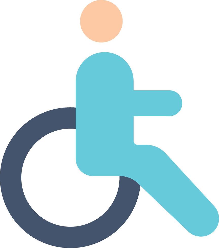 Disabled icon image. Suitable for mobile apps, web apps and print media. vector