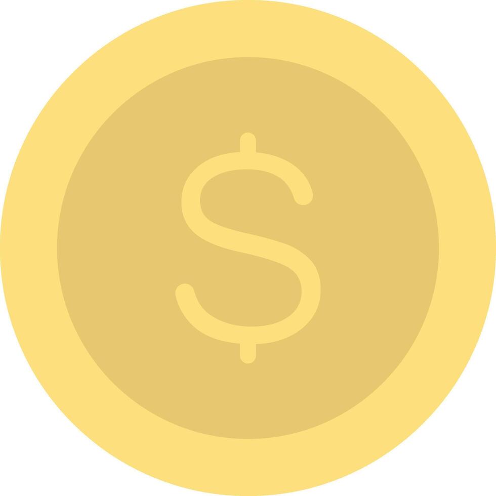 Dollar Coin icon image. Suitable for mobile apps, web apps and print media. vector