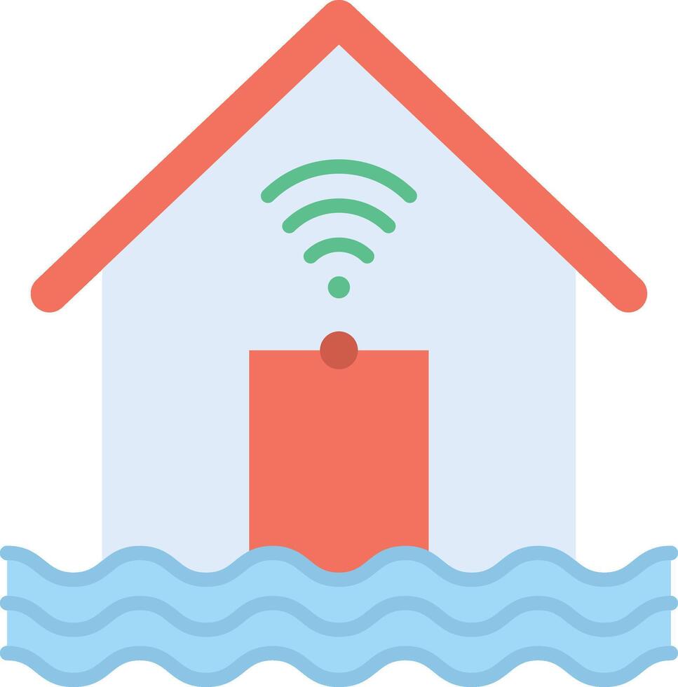 Flood Sensor icon image. Suitable for mobile apps, web apps and print media. vector