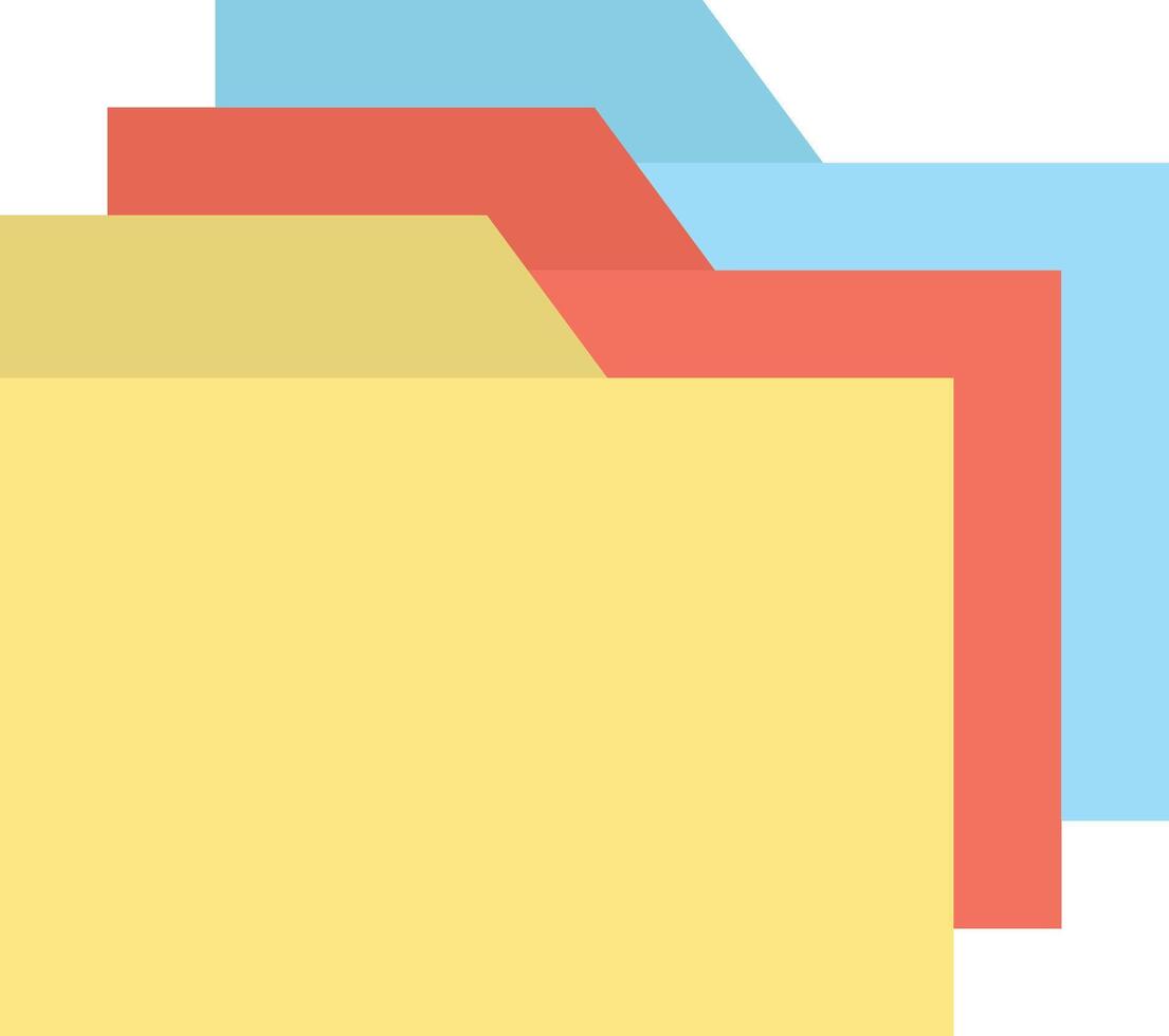 Folders icon image. Suitable for mobile apps, web apps and print media. vector
